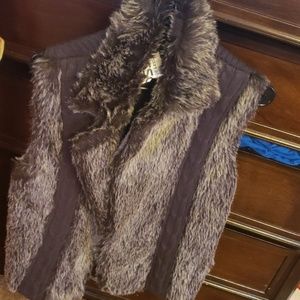 Faux fur vest